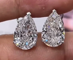 3.0 CT Sterling Silver Women's Stud Earring