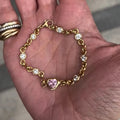 5ct Mixed-cut Sterling Silver Colored Gemstone Handmade Luxury Bracelet