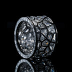 4.8ct Irregular Cut White Sapphire Band For Men
